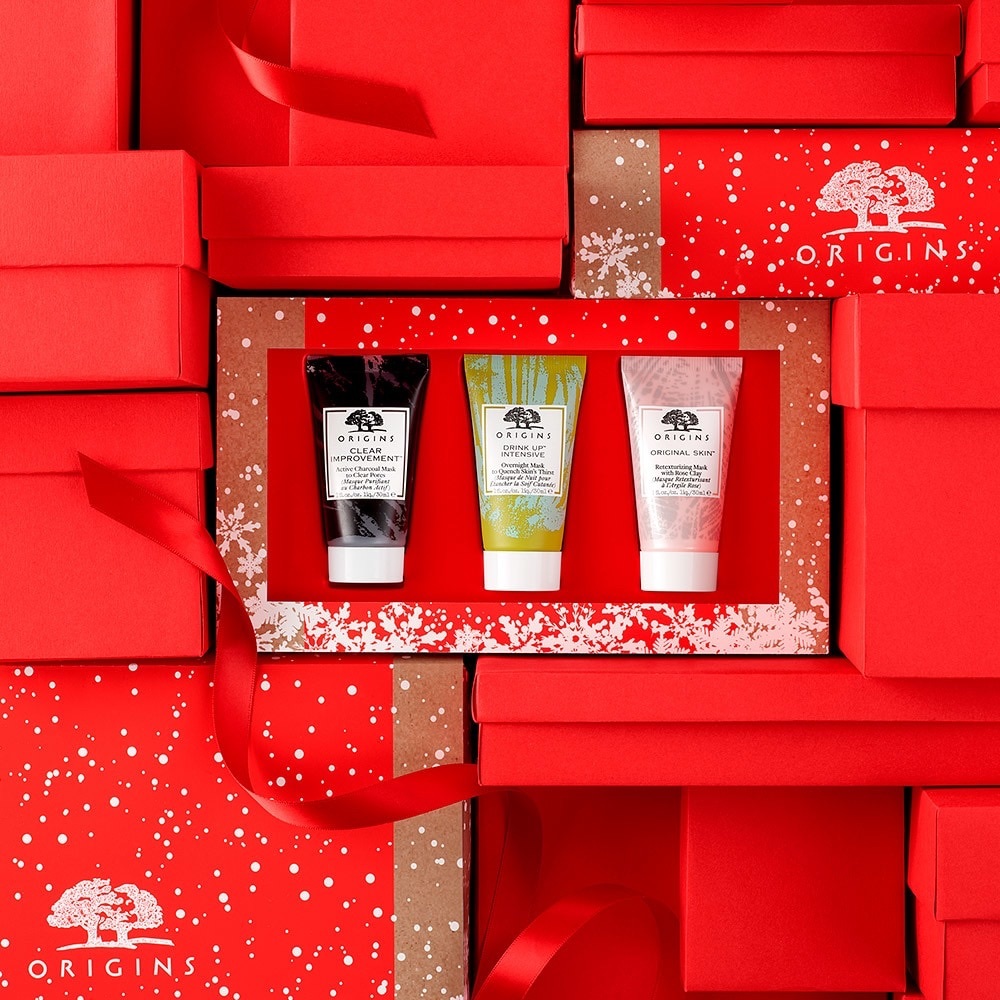 Origins holiday trio face masks